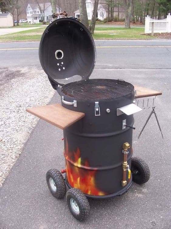 Drum Smoker grill DIY projects