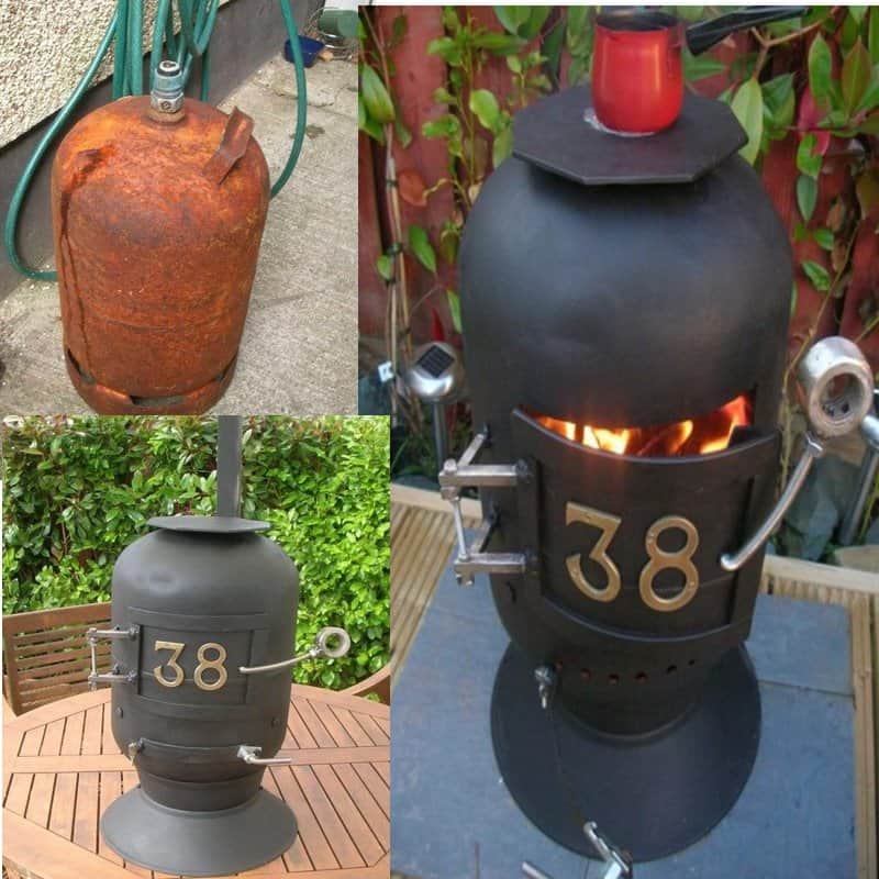 Wood Stove Made From Scrap