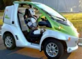 Musashi Humanoid Robot in micro car