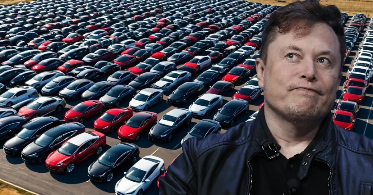 Tesla's Massive Stockpile of Unsold Cars Is Visible from Space