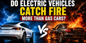 Do electric vehicles catch fire more than gas cars comparison between EV and gasoline vehicle fires